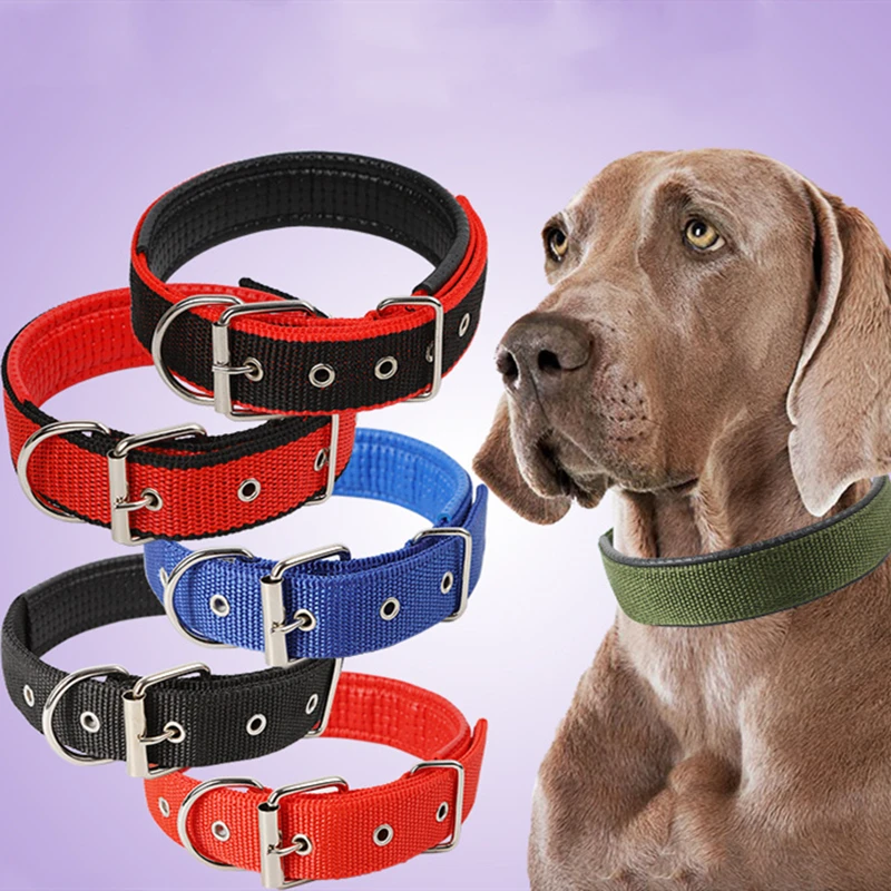 

Dog Collars Soft Leather Polypropylene Foam Pet Collar Puppy For Small Medium Large Dogs Pitbull Bulldog Beagle Correa Perro