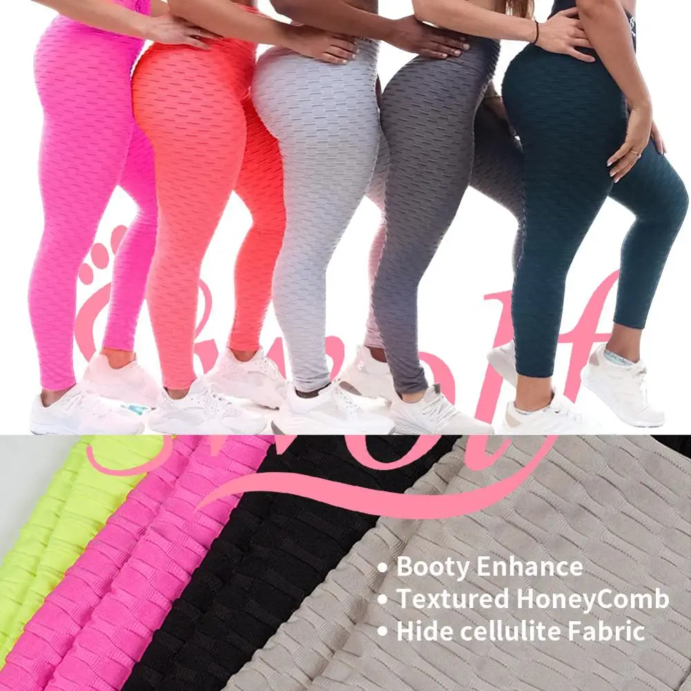 SWOLF женские антицеллюлитные текстурированные леггинсы с высокой талией