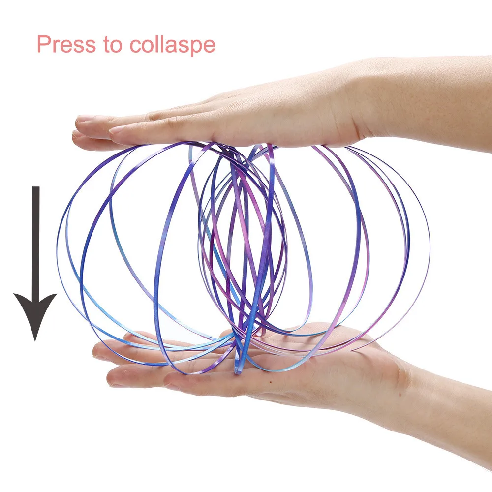 Изысканная забавная волшебная игрушка Flow rings Energy, кинетическая Весенняя сенсорная Интерактивная Новинка, крутые игрушки для детей, антистресс, детская игрушка, робот