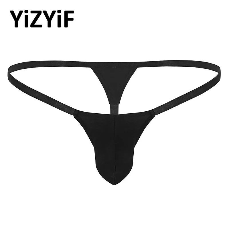 

Swimwear Men Mini Bikini G-string Thong Swimsuit Sexy Lingerie Open Back Bulge Pouch Stretchy Low Rise See Through Underwear