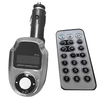 

new arriving black Car Kit BT-303 FM Transmitter Wireless hands-free Wireless PC-DAQ car mp3