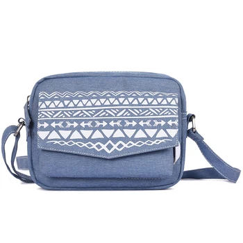 

Women'S Shoulder Bag Retro Style Floral Crossbody Bags Female Small Leisure Messenger Bag Slim Jean Color