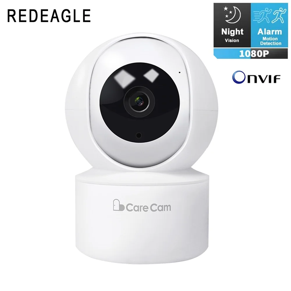 REDEAGLE Carecam APP 1080P Auto Tracking Security Camera Wireless WiFi Surveillance PTZ IP Camera For Home Baby Pet Monitor