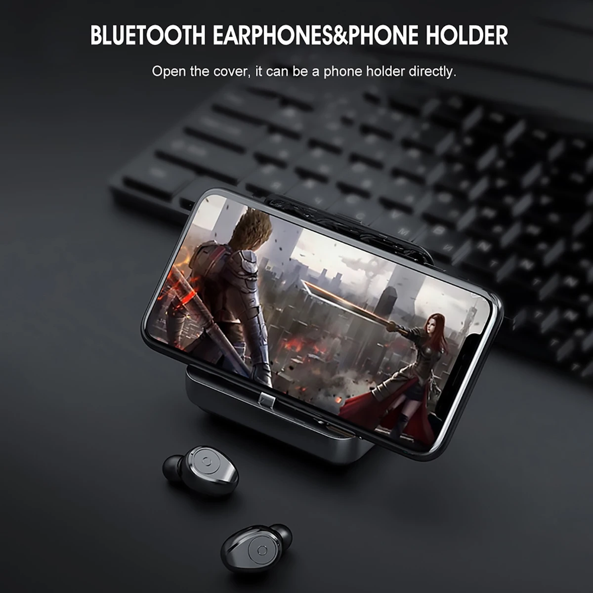 F9 Bluetooth наушники TWS 5,0 в водонепроницаемые HD стерео беспроводные наушники с шумоподавлением игровая гарнитура Светодиодный дисплей питания
