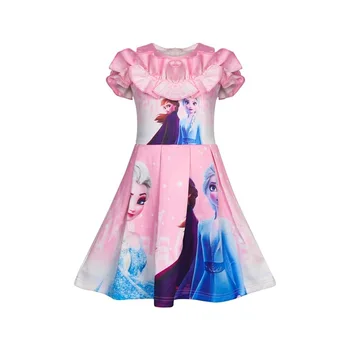 

elsa dress anna princess girls clothes baby kids dresses summer 2020 vestido infantil robe fille enfant costume fantasia Cute