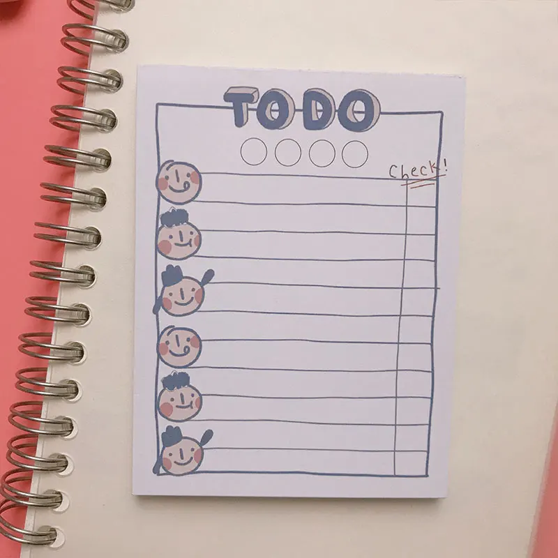 50 листов Kawaii To do list дневник-блокнот для заметок DIY Блокнот N Times Sticky Notes корейские канцелярские принадлежности для офиса Планировщик подарок