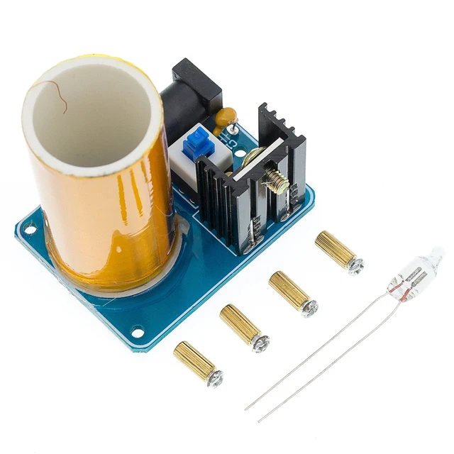 1PCS BD243 Mini Tesla Coil Kit Magic Props DIY Parts Empty Lights