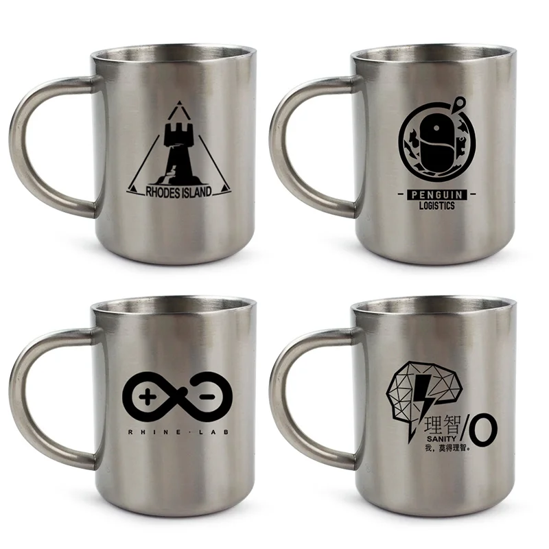 

Fashion Game Arknights Amiya Rhodes Island Water Cup Daily Stainless steel Coffee Mug Cup Men Women Student Cup Xmas Gifts