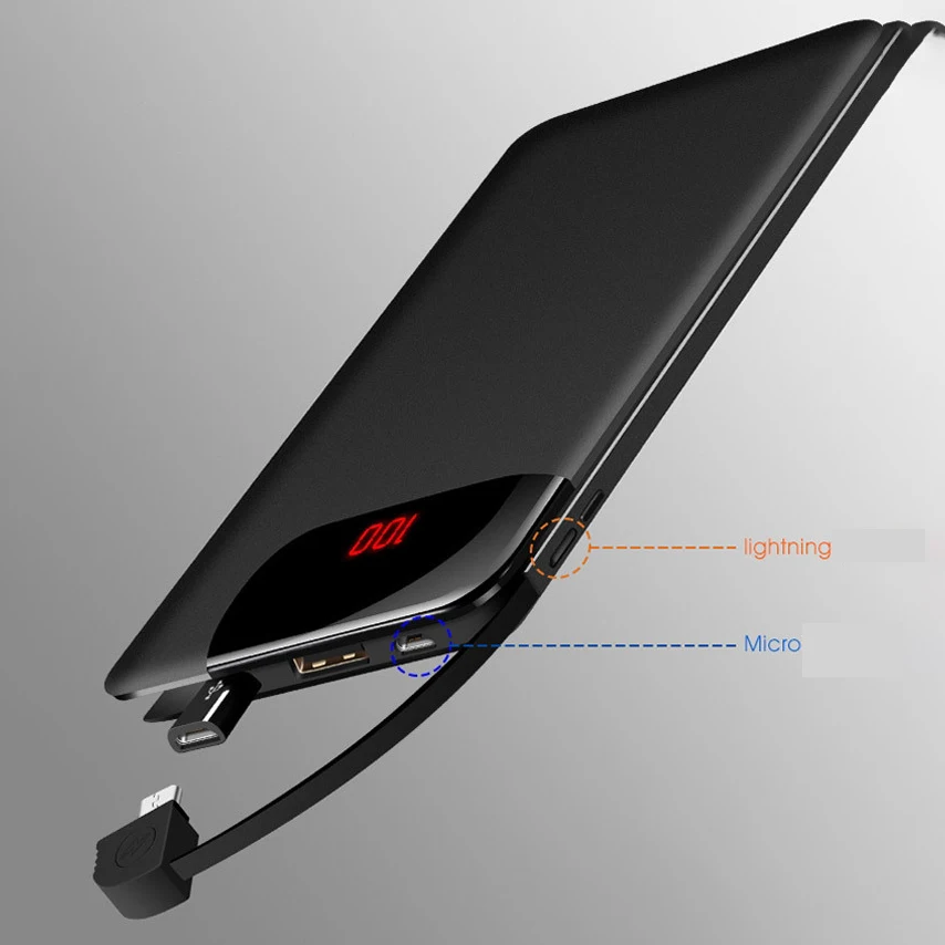 

Waterproof Portable USB Power Bank 10000 MAh for All Smart Xiaomi IPhone Phone Battery Powerbank Fast Charging External Battery