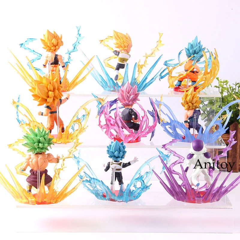 Dragon Ball фигурка взрыв Broli Frieza Супер Saiyan Son Goku/Гохан Вегета Broly Dragon Ball Коллекционная модель игрушки 9 шт./компл