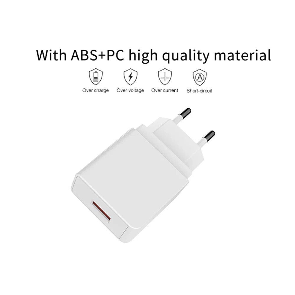 

KISSCASE USB Fast Charger USB Charger Quick Charge 3.0 Teavel Charger for iPhone X XS XR 7 7Plus XS Max Samsung S8 S9 A70 Note10