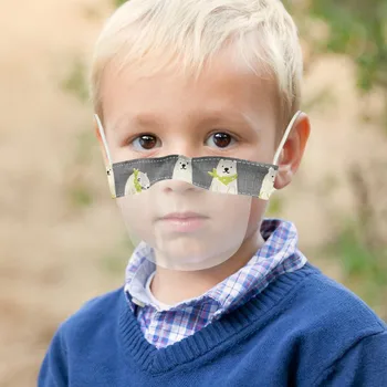 

Humidifiers Mask Kids Masque Enfant Lavable Mini Shield Washable Reusable Comfortable Mask Transparent Pvc Visual Mask#ljc