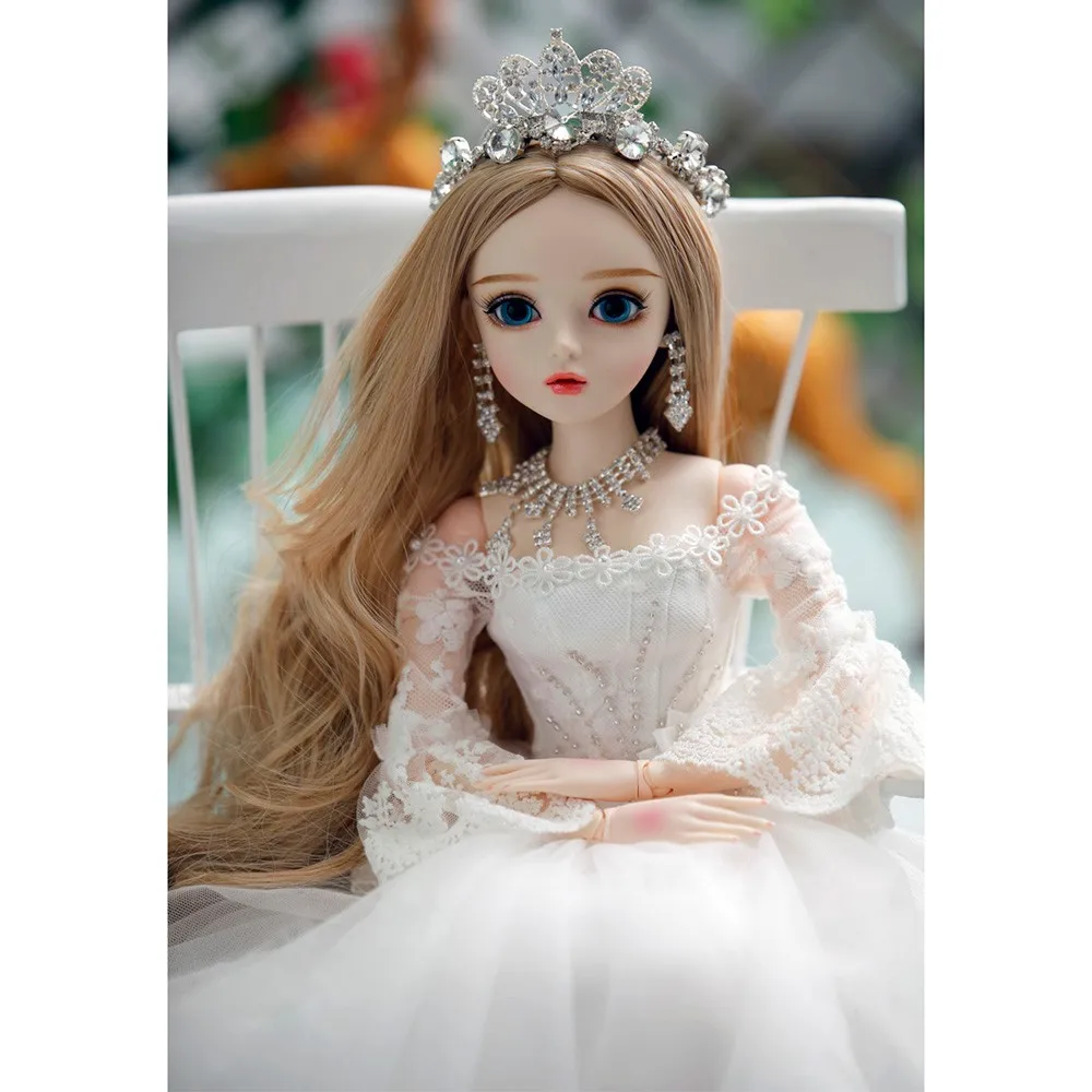 1/3 BJD Lifelik Dollse платье принцессы ручной работы макияж 60 см BJD sd имитация шарнирная кукла для девочек полный набор кукла для девочки подарок