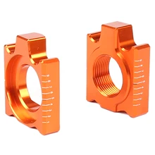 Задняя цепь регулятор осевые блоки для KTM SX SXF Xc Xcf EXC excf Xcw Xcfw 85 125 150 200 250 300 350 400 450 500 525 530