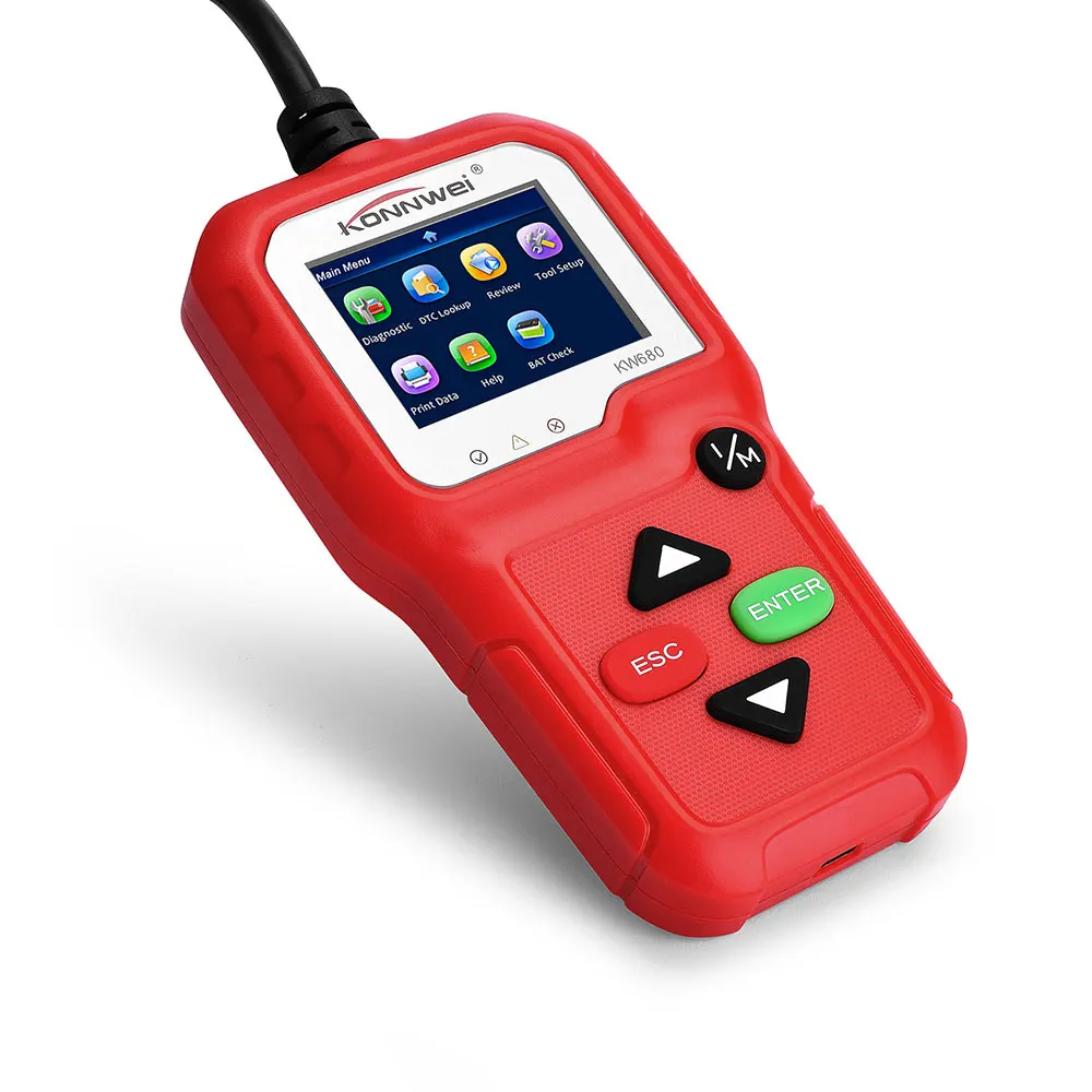 Vehemo OBD2 автомобильный сканер для диагностики для KONNWEI KW680 Универсальный Автомобильный диагностический двигатель чтение код инструмента ошибки
