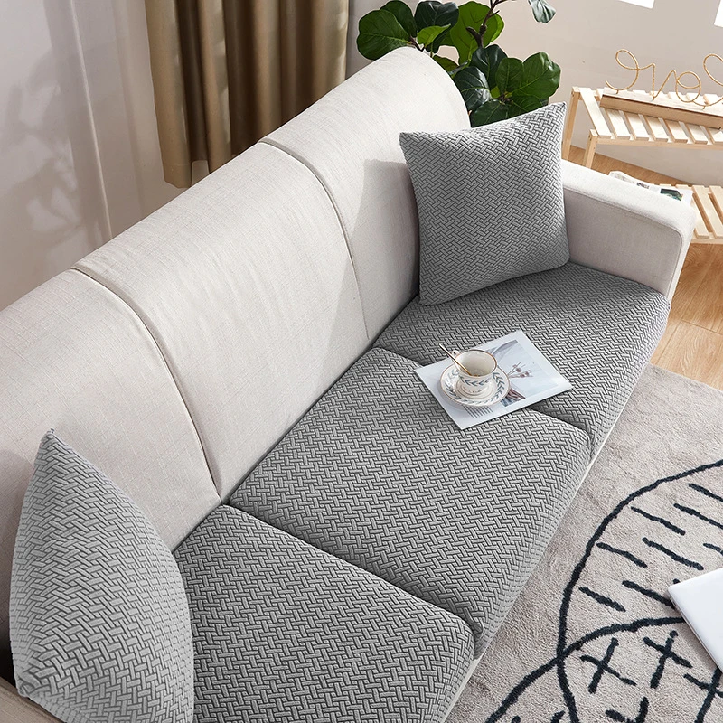 Solid Color Sofa Seat Mat Cover For Living Room Couch Slipcover For