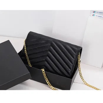 

Women's Fashion Leather Handbag Chain Flap OL Envelope Bag Crossbody Bag Shoulder Bag for Office Daily