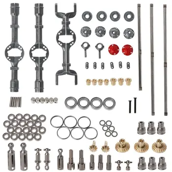 

6x6 Bridge Axle Front Rear Metal Spare Parts For WPL 1/16 B16 B36 RC Car Accessories