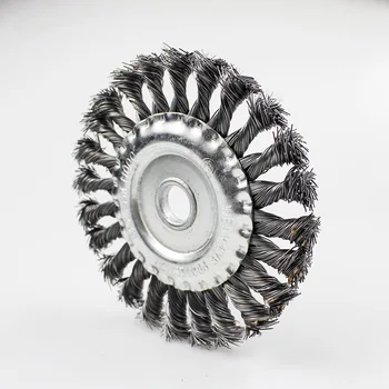 

Knotted Bench Steel Wire Brush Deburring Derusting Angle Grinder Cleaner Accessories 125mm Rust Removal Wheel Metal Disc Brush