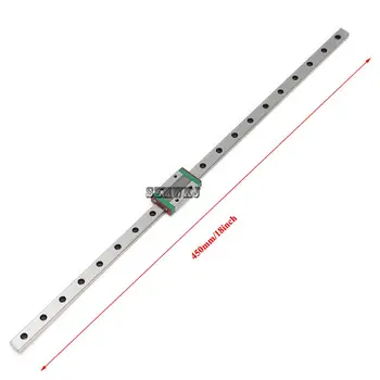 

1PCS 450mm Miniature CNC Linear Rail Sliding Motion Mini Slide Rail Linear Guide W/ MGN12H Sliding Block for CNC 3D Printer DIY