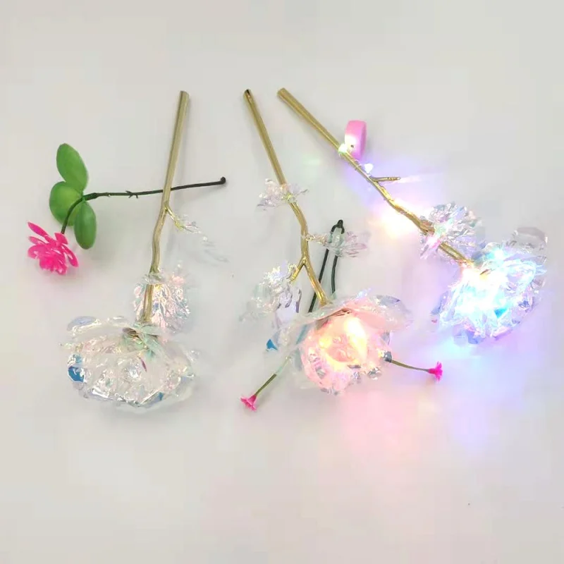 Подарочная коробка из 24 каратной золотой фольги Искусственный цветок розы