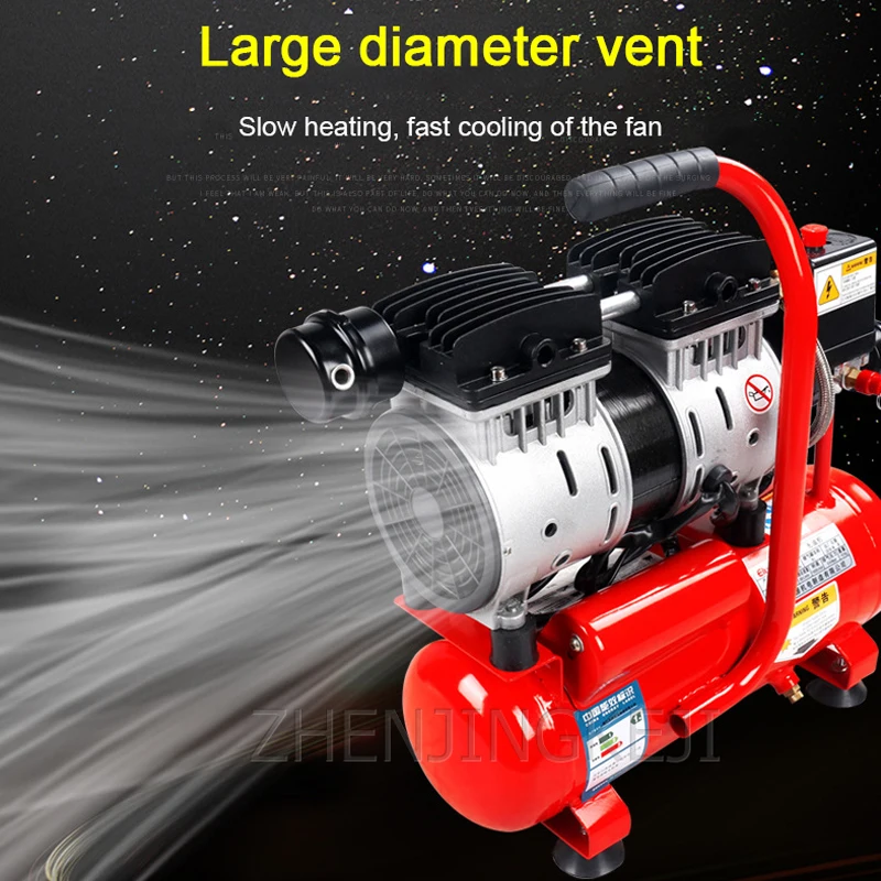 

High Quality No Fuel Air Compressor 220V Small Woodworking Air Pump Tool Mute Air Compressor Profession Air Compression Machine
