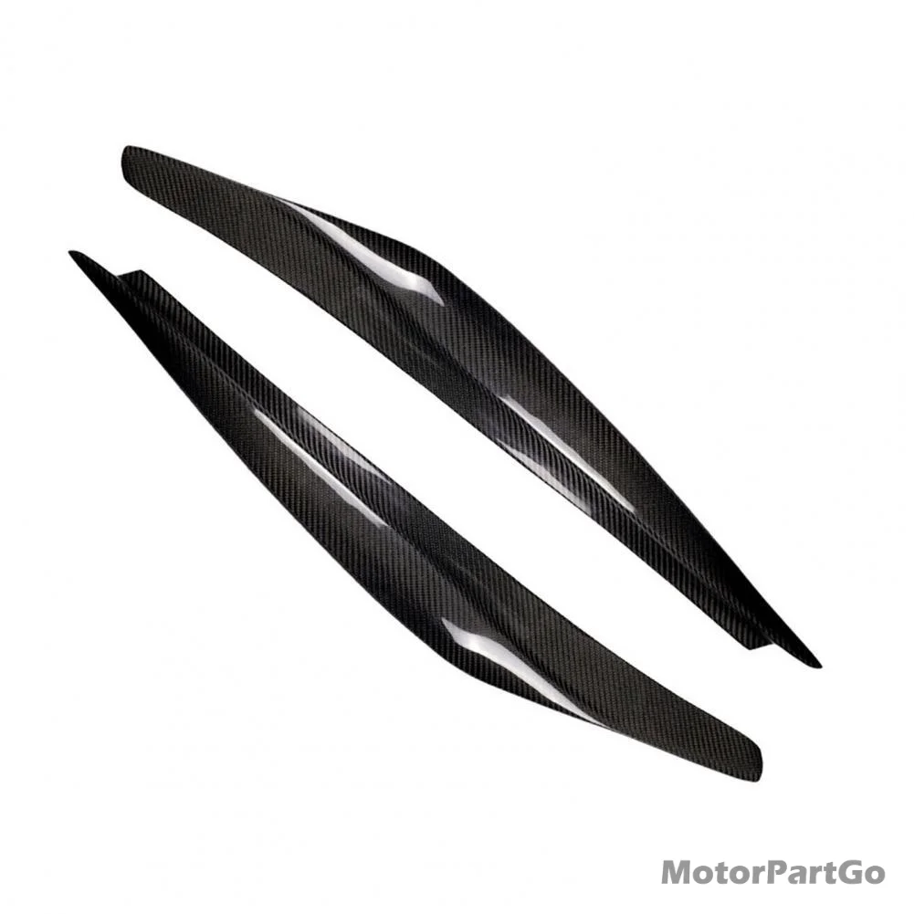 Real Crabon Fiber Head light Eyelid Eyebrow Cover Trim 1pair for Ford Fiesta 2013-2016 | Автомобили и мотоциклы