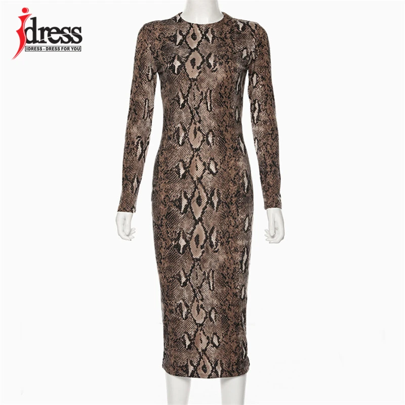 Женское зимнее платье IDress новинка 2021 года вечерние сексуальные платья с