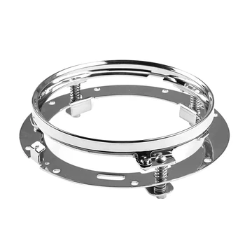 

7 Inch Fixed Iron Round Ring Headlight Bracket Light Frame Replacement Car Accessories Vehicle Motorcycle Mounting For Wrangler