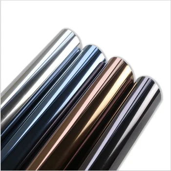

LUCKYYJ One Way Mirror Window Film Daytime Privacy, Sun Blocking Heat Control Anti UV Reflective Film Window Tint Glass Sticker