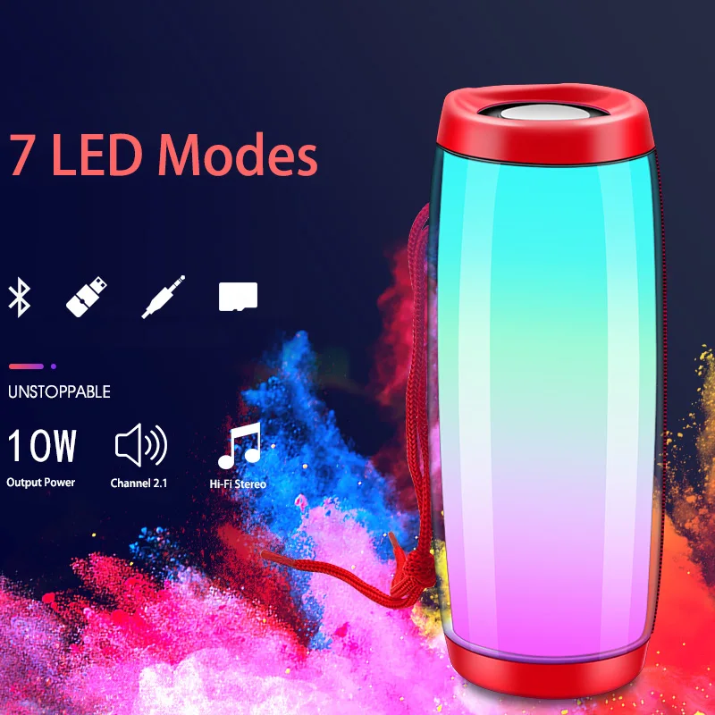 Portable Speakers Bluetooth Column Wireless Bluetooth Speaker Powerful High BoomBox Outdoor Bass HIFI TF FM Radio with LED Light Portable Speakers Bluetooth Column Wireless Bluetooth Speaker Powerful High BoomBox Outdoor Bass HIFI TF FM Radio with LED Light