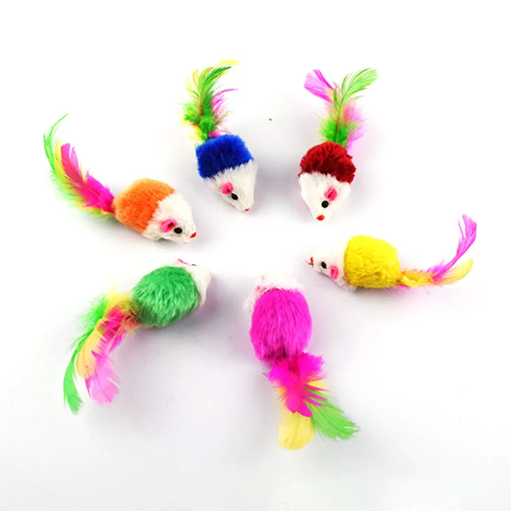 

20Pcs/Set Cat Teaser Toys Cats Funny Mouse Catnip Sisal Ball Gift Feather Toy Variety Pack Set For Small Cat Kitten Pet Supplies