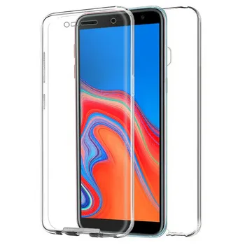 

TBOC case for Samsung Galaxy J4 + -J4 Plus [6 "] - Case Clear Full [Silicone TPU] Double Face [360 Degree] Mobile