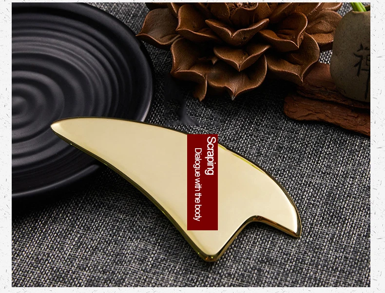 Gua Sha Brass Plate Dredge The Meridians Massage Health Care Chinese Medicine Maintenance Acupoint Durable Manual Guasha Scraper