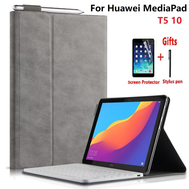 Магнитный чехол-подставка для Huawei MediaPad T5 10 деловой чехол с клавиатурой и Bluetooth