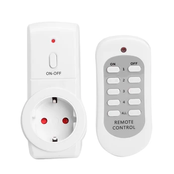 

230V 10A Wireless Remote Control Power Outlet Light Switch Socket 1 EU Plug