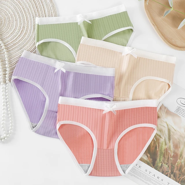 Women's Cotton Underpants Solid Girls Seamless Sexy Briefs Panty Female  Lingerie Mid Waist Underwear Comfort Breathable Panties - Panties -  AliExpress