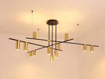 

Nordic Modern Gold Led Pendant Lights Bedroom Dinning Room Kitchen Hanglampen Voor Eetkamer E27 Led Lamp L123cm lampen