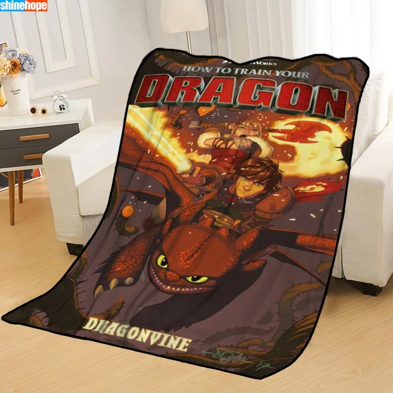 Новое поступление, Как приручить дракона, одеяло с рисунком, мягкое одеяло для дома/дивана/офиса, переносное одеяло для путешествий - Цвет: Blanket 18