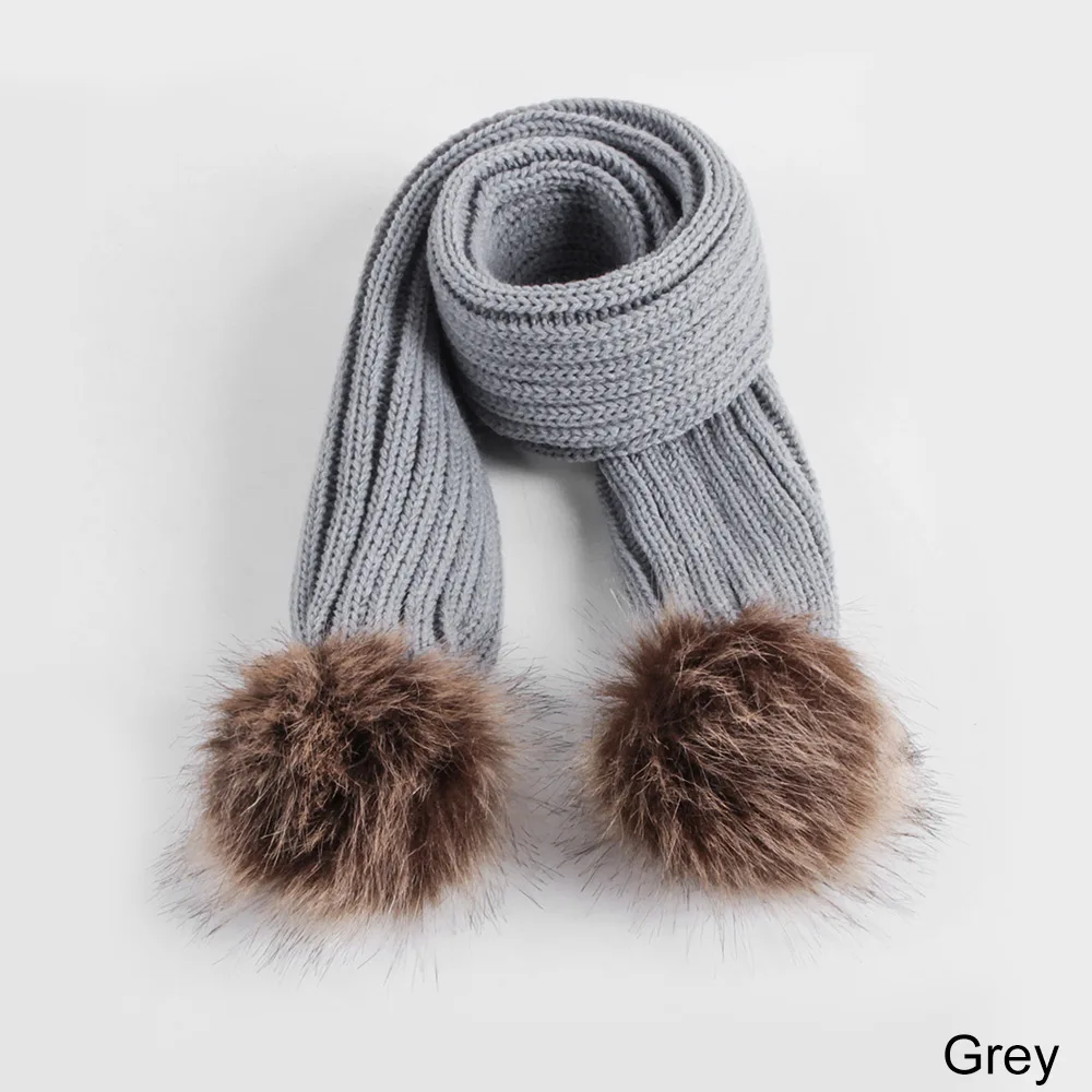grey3 YEABIU, новые милые зимние детские шапочки для детей, хлопковые мягкие шапки с помпонами для девочек и мальчиков, вязаные уличные утепленные детские шапки для новорожденных - Цвет: grey3