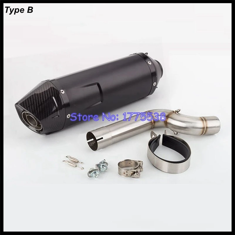For BMW F900R F900XR 2020-2023 Motorcycle Exhaust Muffler Escape Moto Middle Link Pipe with Real Carbon Fiber End Tip DB Killer - Image 6