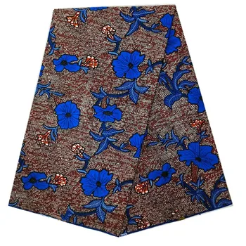 

High Quality 100% Cotton Ankara Wax african Wax Fabric Veritable Ghana Wax print For Wedding Dress TN813-1