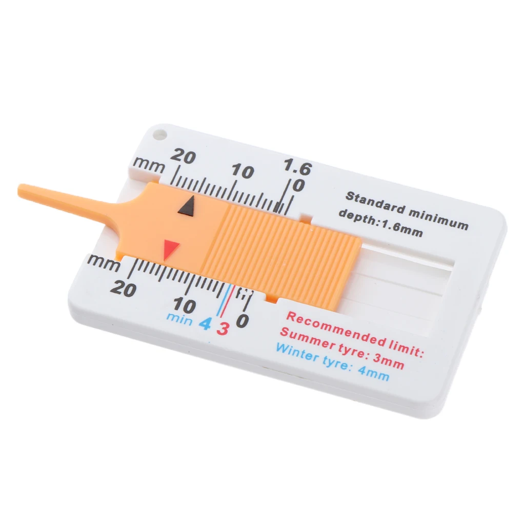 

Car Motorcycle Tyre Tread Ruler Depth Gauge Meter Wheel Measuring Tool