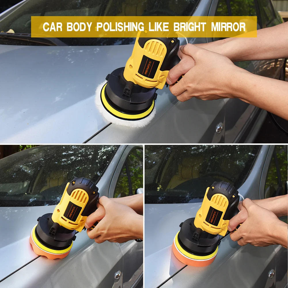 11Pcs 3 or Car Polisher Drill Adaptor M10 M14 Power Tools/4/5/6/ Inch Waffle er Polishing Pad Set CN Promotion