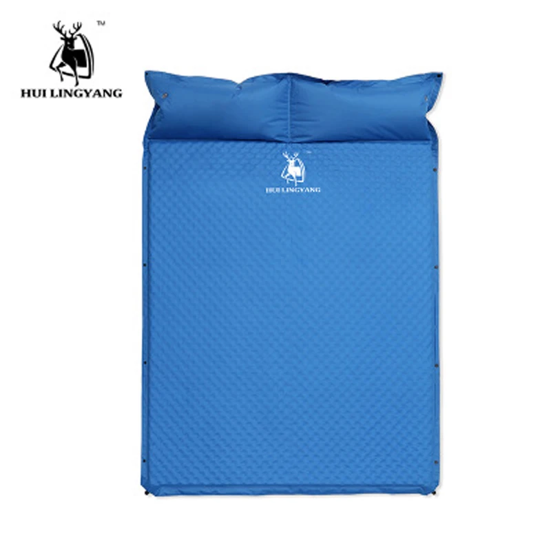 

Double inflatable cushion outdoor products can be combined with pillow automatic inflatable camping sleeping pad thickness 3.5cm