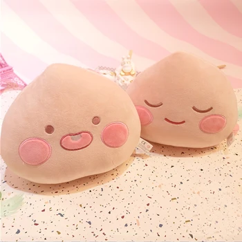 

Cartoon Cute Peach Plush Toy Soft Stuffed Food Fruit Peach Plush Cushion Bed Throw Pillow Creative Toys for Kids