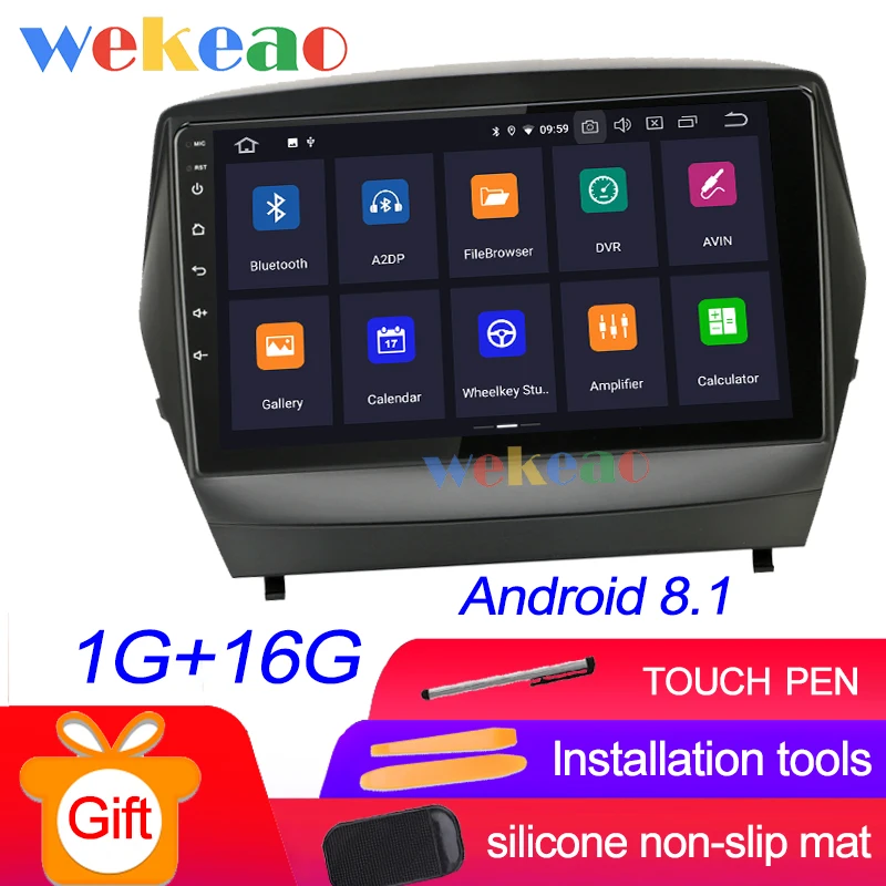 Wekeao сенсорный экран " Android 9,0 Автомагнитола для hyundai IX35 Android авто gps навигация 2011 - Цвет: Android Car Radio