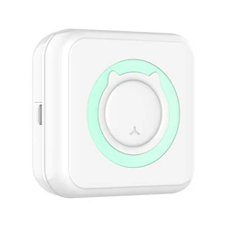 Imprimante thermique de poche Portable sans fil, 200dpi, BT Connect, étiquette Photo, impression avec 1 rouleau de papier 
