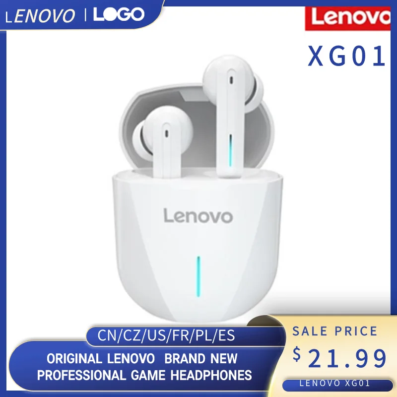 Lenovo XG01 TWS kulaklık kablosuz Bluetooth 5.0 kulaklık oyun kulaklık HiFi  ses dahili mikrofon kulaklık ile LED ışık|Bluetooth Earphones \u0026 Headphones|  - AliExpress