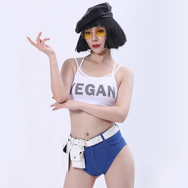 Сценический бар Ds костюмы сексуальный Dj ночного клуба Gogo фестиваль наряд Pold Одежда для танцев в стиле хип-хоп рейв-Одежда для сцены DT1625